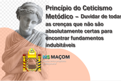 Princípio do Ceticismo Metódico – Duvidar de todas as crenças que não são absolutamente certas para encontrar fundamentos indubitáveis